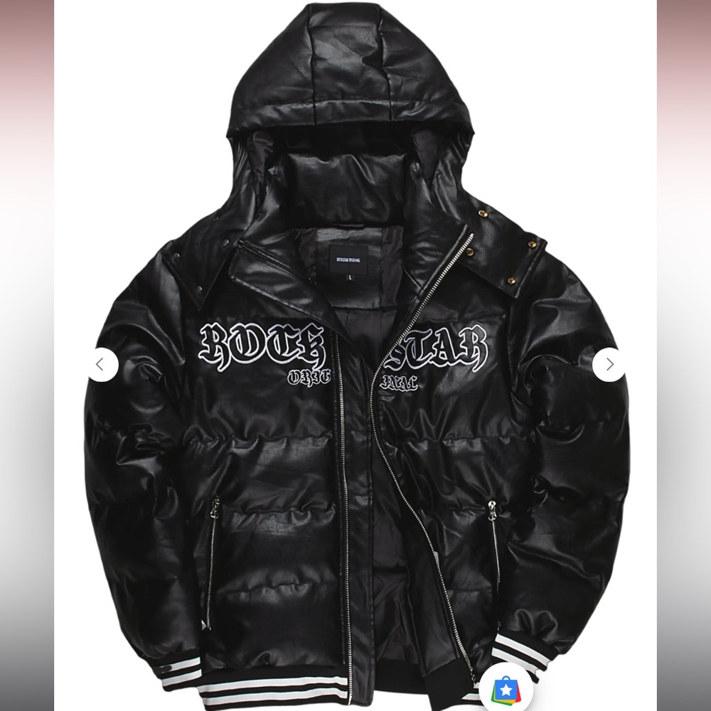 NWT Rockstar Original Graphic Puffer